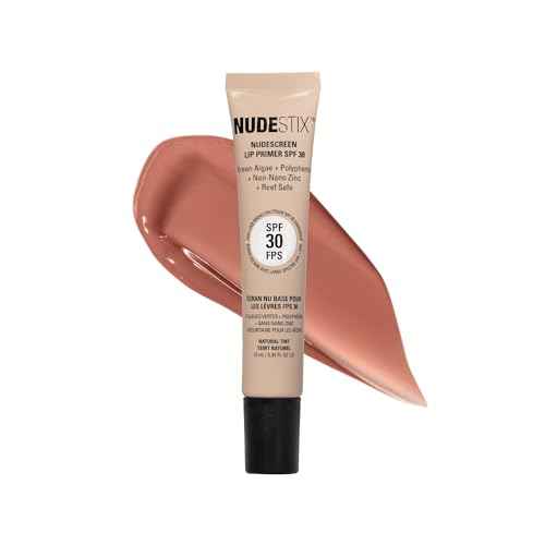 Nudestix Nudescreen Lip Primer SPF 30 ? Tinted Mineral Lip Balm & Primer with Non-Nano Zinc Oxide for Broad-Spectrum UV & Blue Light Protection | Clean, Vegan, Reef-Safe Daily Lip SPF
