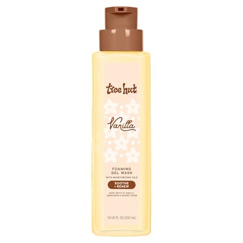 Tree Hut Cinnamon Dolce Foaming Gel Body Wash, Hydrating & Moisturizing Shower Gel for Soft, Smooth, Radiant Skin, Cozy Café Scent, 18 fl oz
