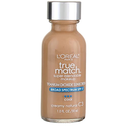 L'Oreal Paris Makeup True Match Super-Blendable Liquid Foundation, Ivory Beige C2.5, 1 Fl Oz,1 Count