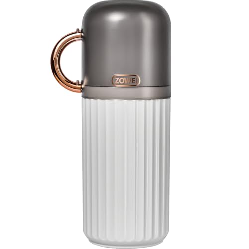 Elivida 1Pc Travel Toothbrush Case Travel Toothbrush Holder with Cup,Large Toothbrush Container for Toothbrush Toothpaste Razor,Toothbrush Holder with Cover for Home Business School (8.07x2.95 White)