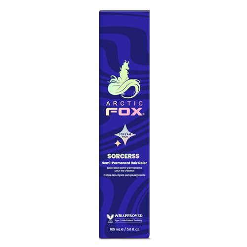 Arctic Fox Semi-Permanent Hair Dye, Vegan & Cruelty-Free, Conditioning, Ammonia-Free, Peroxide-Free, Vibrant Green Color, Space Cowgirl, Unisex, For Pre-Lightened Hair, 4 Fl Oz