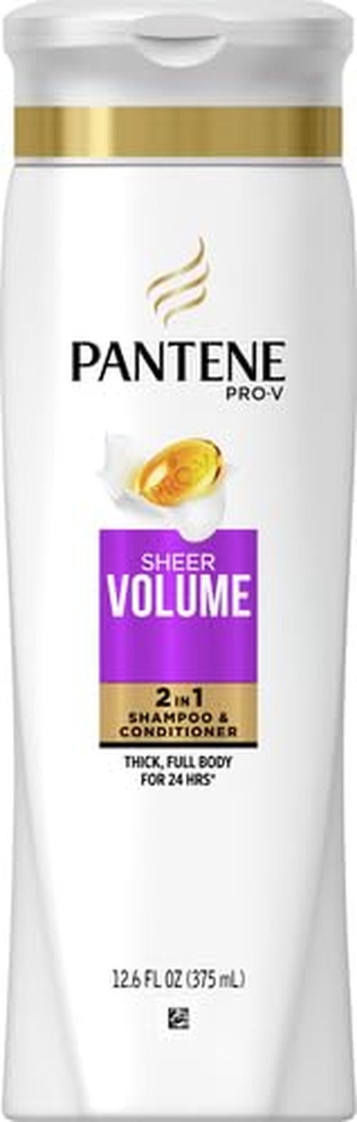 Pantene Pro-V 2 in 1 Shampoo & Conditioner - Sheer Volume with Collagen, 12.6 Ounce