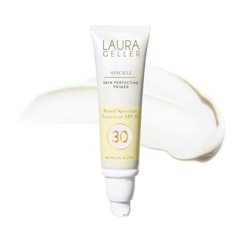 LAURA GELLER NEW YORK Spackle Skin Perfecting Primer Broad Spectrum Sunscreen SPF 30 - Primer for Face Before Makeup with Sun Protection for a Dewy Glow