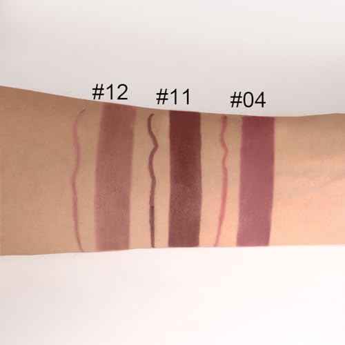 evpct 3Pcs Chestnut Nude Brown Matte Lip Liner and Lipstick Combo Set Kit for Women Antique Rose Magic Lipstick 24 Hours Original Lip Liner Makeup Stain Long Lasting Waterproof Smudge Proof labial