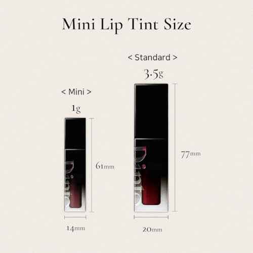 DINTO Blur-Glowy MINI Lip Tint (257 Ave Maria) - Glossy Finish, Hydrating, Long Lasting, Lightweight Texture, Non-Sticky, Vegan & Cruelty-Free, Korean makeup (11 colors)