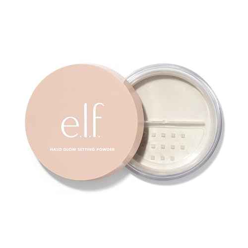 e.l.f. Halo Glow Soft Focus Setting Powder, Silky Setting Powder For Creating Soft Glow Without Shine, Smooths Pores & Lines, Light