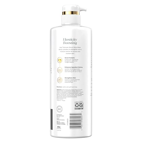 Olay Cleansing & Firming Body Wash for Women with Vitamin B3 and Collagen, Younger & Healthier Looking Skin, Fast Absorbing Formula, 26 fl oz