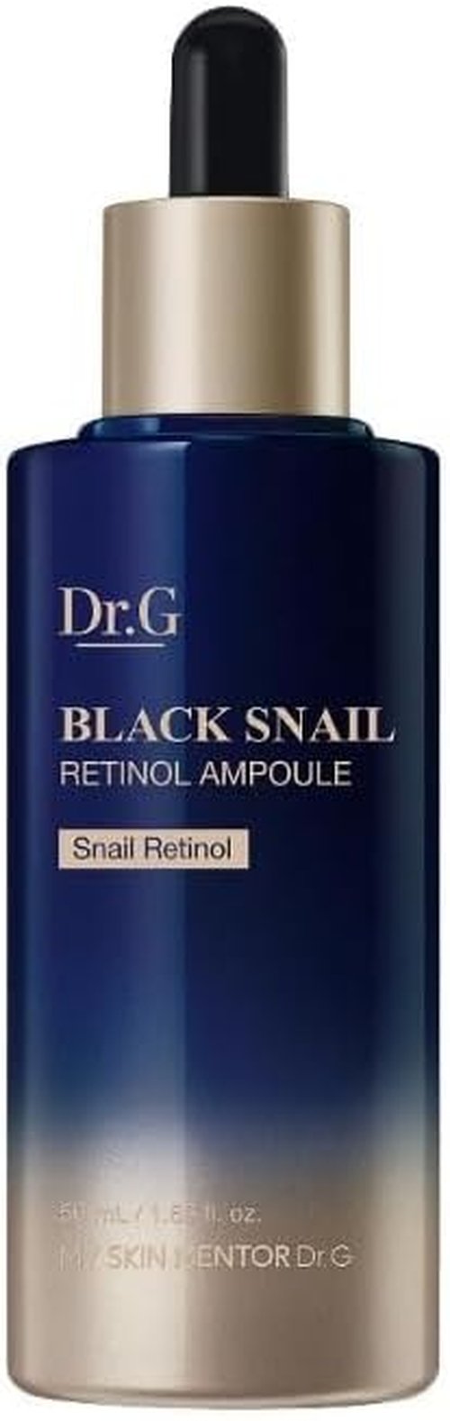 Dr. G Black Snail Retinol Ampoule - Advanced Korean Skincare with Snail Mucin - 1.69 fl oz for Glowing Skin