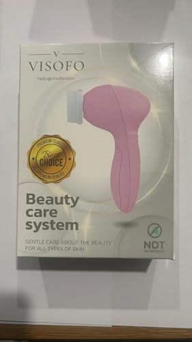 Face Scrubber | Facial Cleansing Brush Exfoliator Skin Care Products Beauty Products Powered Electric Wash Exfoliating Spin Cleanser Cleaning Scrub Including 7 Heads (Rose Quartz)