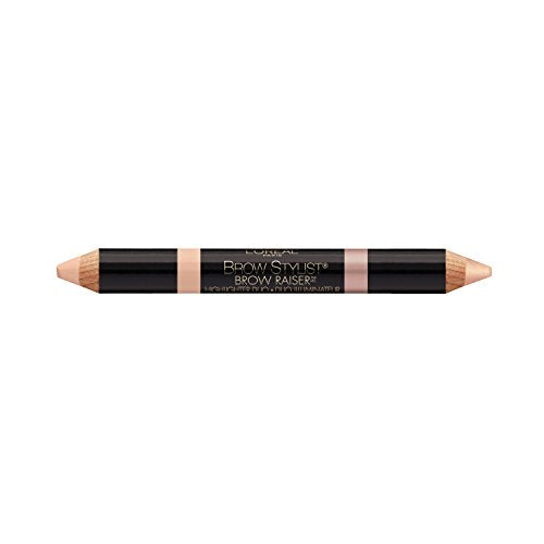 L'Oreal Paris Cosmetics Stylist Brow Raiser Highlighter Duo, Light, 0.16 Ounce