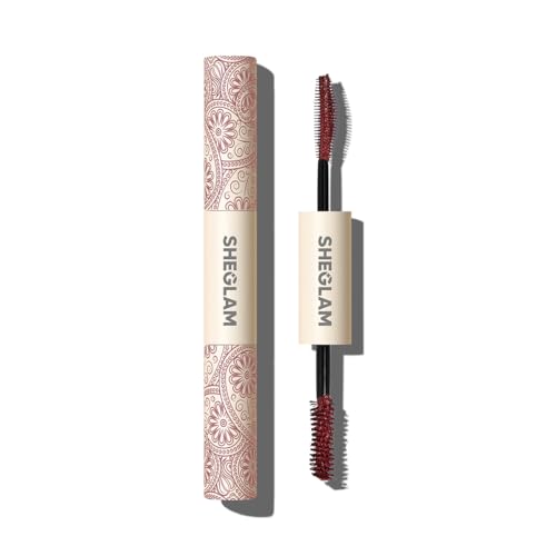 SHEGLAM 2 In 1 Black Volume and Length Waterproof Mascara Long Lasting Dual-Ended Tubing Eye Makeup