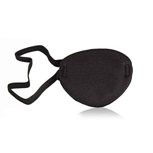 Eye Patch for Adults ? Soft Black Eyepatch for Pirate Costume, Cosplay, Halloween, Adjustable Eye Patches for Dress Up