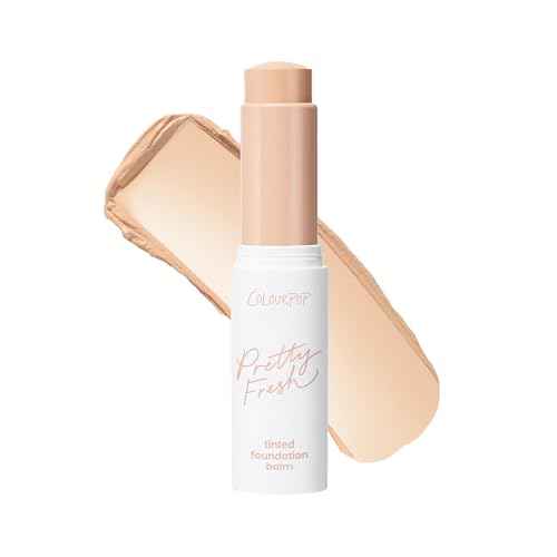 ColourPop Pretty Fresh Tinted Foundation Stick - Balm to Cream Foundation with Light to Medium Coverage - Infused with Hydrating Hyaluronic Acid, Peptides & Niacinamide - Fair 3 (0.29 oz)