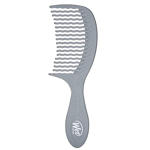 Wet Brush Go Green Charcoal Infused Treatment Comb - Wide Tooth Hair Detangler with WaveTooth Design that Gently and Glides Through Tangles - No Split Ends and No Damage