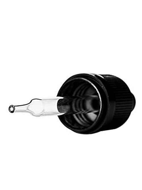 1 oz Black Square Glass Bottle UV Resistant with Temper Evident Eye Dropper (6 Pack), UV Safe Bottles for Essential Oils and Aromatherapy