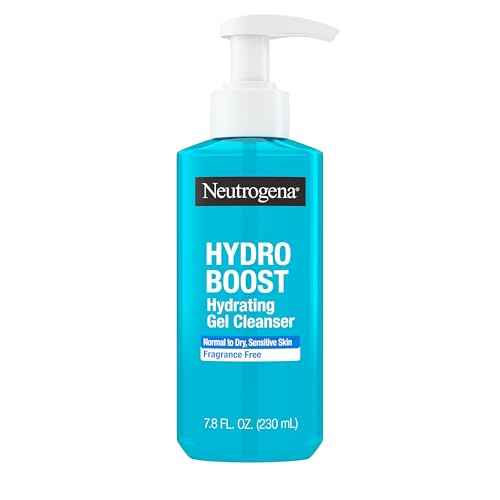 Neutrogena Hydro Boost Face Wash, Fragrance Free, Hydrating Facial Cleanser with Hyaluronic Acid, Daily Foaming Face Wash & Makeup Remover, Hypoallergenic Gel Cleanser, 7.8 fl. oz