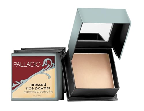 Palladio Pressed Natural Rice Powder, 0.26 Ounce
