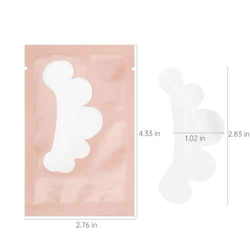 100 Pairs Eye Under Gel Pads Eyelash Extensions Patches,Lash Extension Lint Free Under Hydrogel Eye Mask Pads Beauty Tools (Pink)