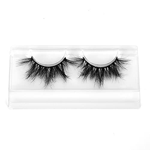 SY SHUYING 6 Pairs 20mm Mink Lashes 3D Real Mink Eyelashes Dramatic Fluffy False Eyelashes 100% Handmade 6D Wispy Cross Long Thick Soft Reusable Fake Eye Lahses (Doll)