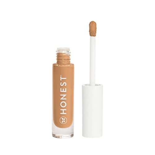 Honest Beauty Fresh Flex Concealer with Niacinamide + Vitamin E + Hyaluronic Acid | Vegan + Cruelty free | Toffee, 0.17 fl oz