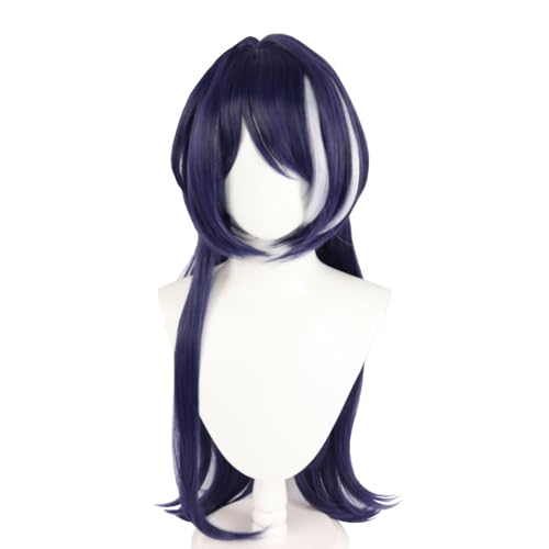 XiongXiongLe Game Honkai Star Rail Jingliu Cosplay Wig Women Silver Gradient Blue Long 95cm Split Hairpin Wigs for Girls Cos Party Halloween Christmas Comic Con(Jingliu)