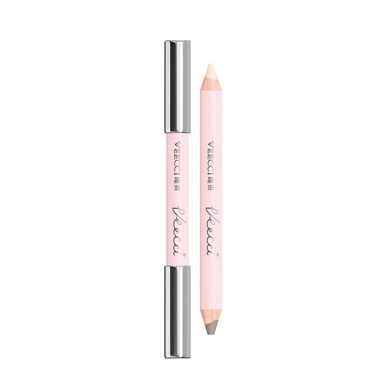 Skiennix Dual-Ended Highlighter & Contour Stick - Waterproof, Matte Finish, Long-Lasting Cream Pencil, 01 Daylight