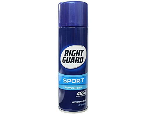 Right Guard Aerosol Sport Powder Dry Antiperspirant, 6 oz (Pack of 3)