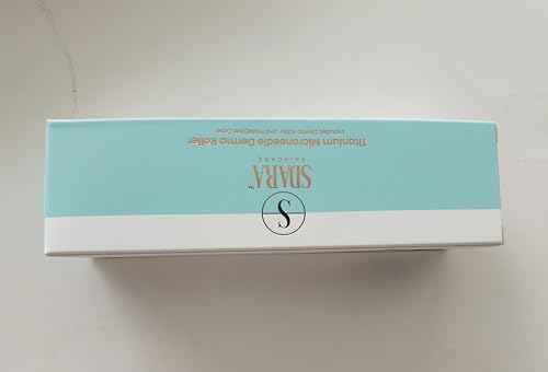 Sdara Black Derma Roller Microneedling Roller Face - Includes Free Storage Case