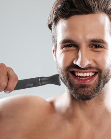 Skiennix Nose Hair Trimmer - Painless 3-in-1 Grooming Kit for Nose, Ear & Eyebrow Hair | Rechargeable & Waterproof