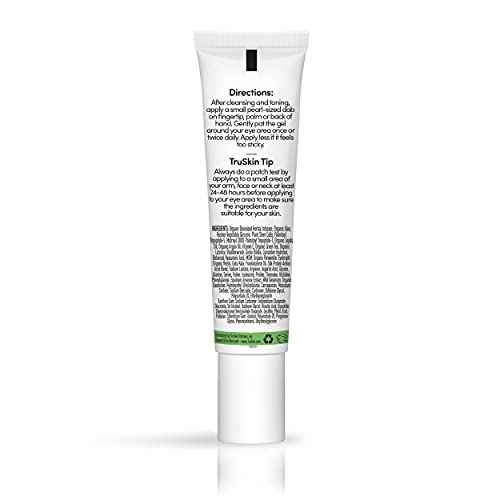 TruSkin Peptide Eye Gel ? Improve Look of Dark Circles & Lines for Brighter-Looking Eye Area ? Under Eye Care with Peptides, Plant Stem Cells, Hyaluronic Acid ? Wake Up Tired Eyes, 0.5 fl oz
