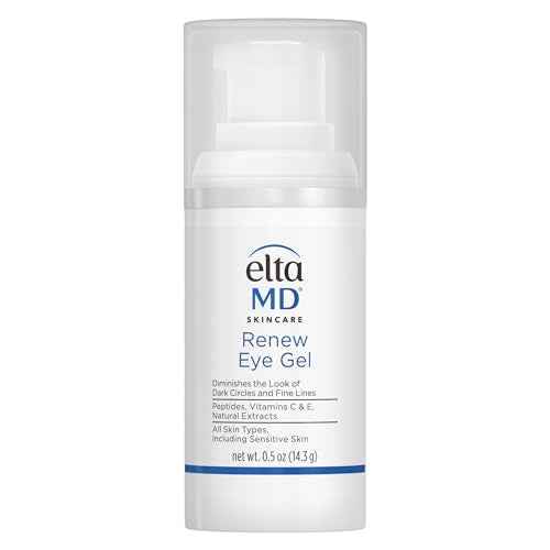 EltaMD Renew Eye Gel, Serum for Dark Circles and Puffiness, Under Eye Serum for Face, Anti Aging, Minimizes Fine Lines and Wrinkles, 0.5 oz Pump