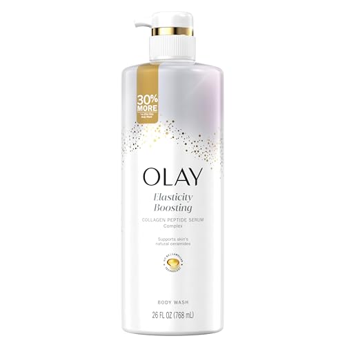Olay Cleansing & Firming Body Wash for Women with Vitamin B3 and Collagen, Younger & Healthier Looking Skin, Fast Absorbing Formula, 26 fl oz