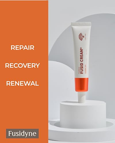 FUSIDYNE Fusid Cream Plus (0.5oz) - Moisturizer Face Cream for Daily Hydration, Even Skin Tone. Travel Essentials. Korean Moisturizer for Face with Fusiderm, Peptides, Vitamin C.