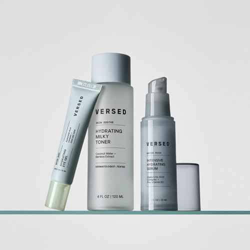 Versed Water Rush Hydrating Eye Gel - Under Eye Cream for Puffiness and Bags Under Eyes - Hyaluronic Acid Under Eye Brightener - Clinically Tested Gel-Cream Formula