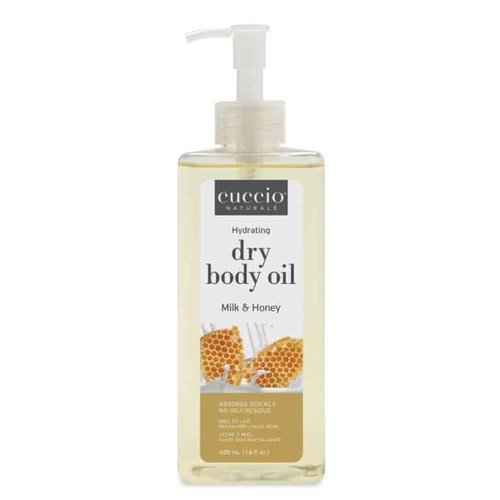 Cuccio Naturale Hydrating Dry Body Oil - Milk & Honey | Fast-Absorbing, Non-Greasy Moisturizer, 15.5 fl oz