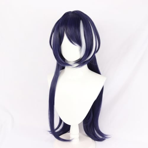 XiongXiongLe Game Honkai Star Rail Jingliu Cosplay Wig Women Silver Gradient Blue Long 95cm Split Hairpin Wigs for Girls Cos Party Halloween Christmas Comic Con(Jingliu)