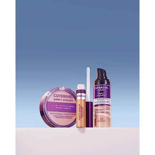 Covergirl Simply Ageless Instant Wrinkle Blurring Pressed Powder, Classic Ivory, 0.39 Oz