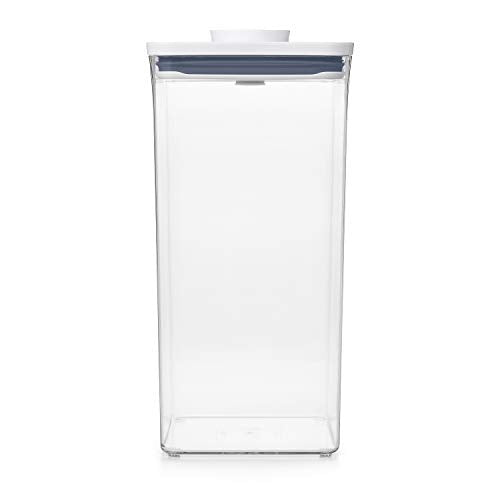 OXO Good Grips POP Container - Airtight Food Storage - Small Square Tall 2.3 Qt Ideal for spaghetti, linguini and lasagna