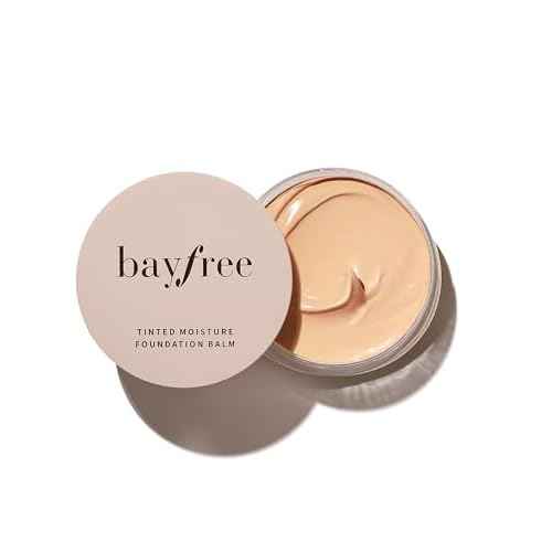 bayfree Tinted Moisture Foundation Balm, All-Day Wear Full Coverage Foundation, Hydrating & Weightless, Sweatproof & Humidity-Resistant, Buildable Natural Finish, Vegan Korean Makeup
