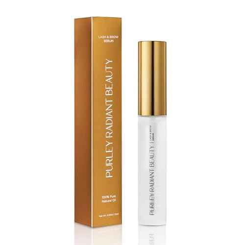 Beauty Eyelash Growth Serum ? Prostaglandin-Free Lash & Brow Enhancer for Longer, Thicker Lashes ? Vegan, Cruelty-Free, Castor Oil Based ? Natural Lash Serum for Growth