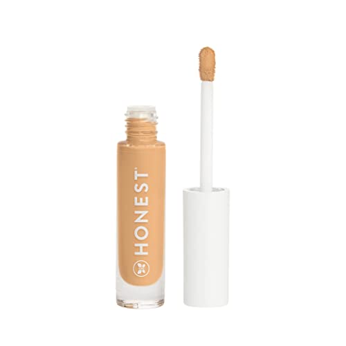 Honest Beauty Fresh Flex Concealer with Niacinamide + Vitamin E + Hyaluronic Acid | Vegan + Cruelty free | Mocha, 0.17 fl oz