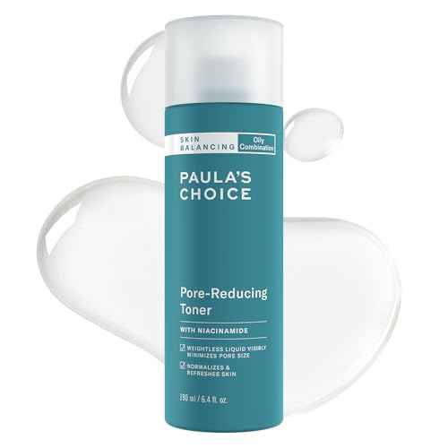 Paula's Choice SKIN BALANCING Pore-Reducing Face Toner with Niacinamide, for Oily Skin & Combination, Minimizes Large Pores, Controls Oil & Shine, Hydrates & Replenishes, Fragrance-Free