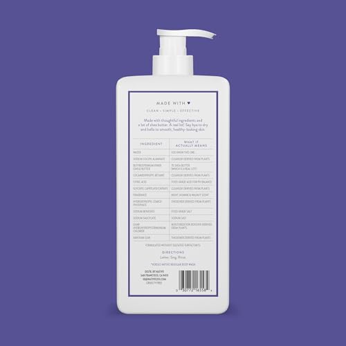 Native Moisturizing Body Wash Contains Naturally Derived Ingredients | For Women & Men, Sulfate, Paraben, & Dye Free Leaving Skin Soft and Hydrated | Night Jasmine & Walnut 18 oz