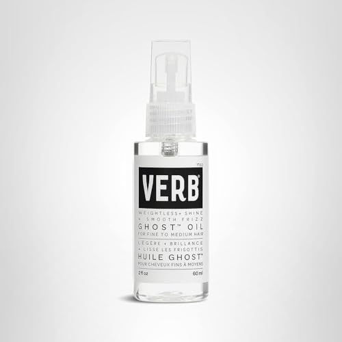 VERB Ghost Oil, 2 fl oz- Weightless Hair Oil for Fine to Medium Hair – Smooths Frizz, Adds Shine – No Parabens, Gluten or Harmful Sulfates