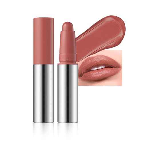 Warm Terracotta Matte Lipstick Crayon ? Waterproof Long Lasting Lip Liner Pencil, High Pigment Creamy Velvet Lipstick, Non-Drying Lip Color for Women, 03#