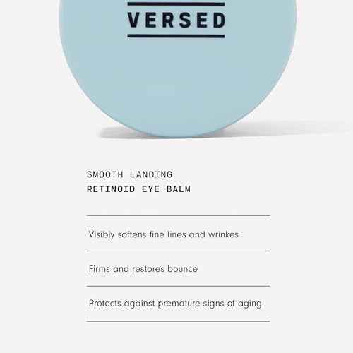 Versed Smooth Landing Advanced Retinoid Eye Balm - Anti-Aging Eye Cream with Granactive Retinoid for Crow's Feet, Under Eye Bags & Dark Circles - Nightly Moisturizing Eye Firming Cream (0.42 oz)