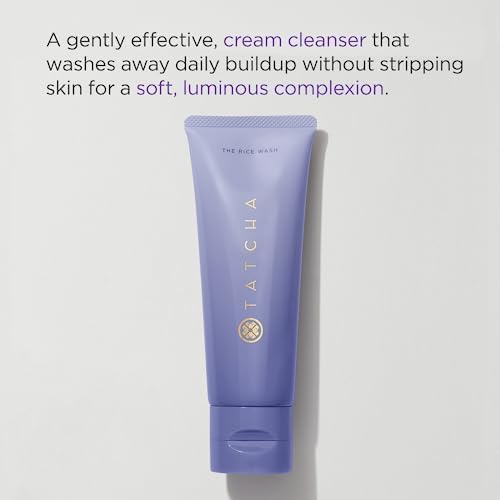 TATCHA The Rice Wash Jumbo - Gentle Cream Facial Cleanser for Soft, Luminous Skin | 240 ml / 8.1 fl. oz.