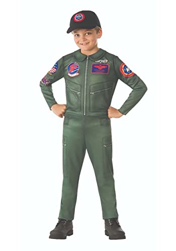 Rubie's unisex child Top Gun Jumpsuit Costume, As Shown, Small US