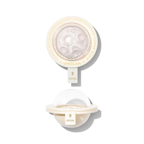 SHEGLAM Lunar Glow Highlighter Face Highlighter Multichrome Glitter Shimmer Highlighter Makeup Eye Face Body Highlighter Illuminator, Silky Creamy Eyeshadow-Vanilla Frost