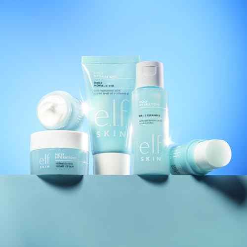 e.l.f. SKIN Holy Hydration! Jet Set Hydration Kit, Travel Friendly Hydrating Skincare Set, Face Cleanser, Balm, Moisturizer, Eye Cream & Night Cream, Vegan & Cruelty-Free